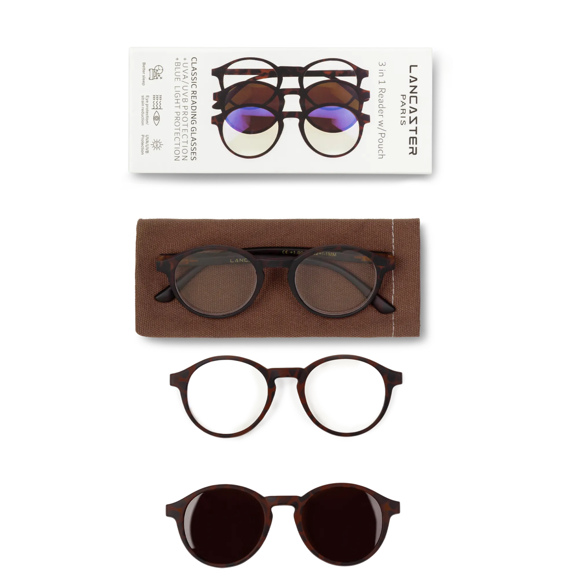 Online Lunettes de lecture 3-en-1 Femme Lunettes|Lunettes